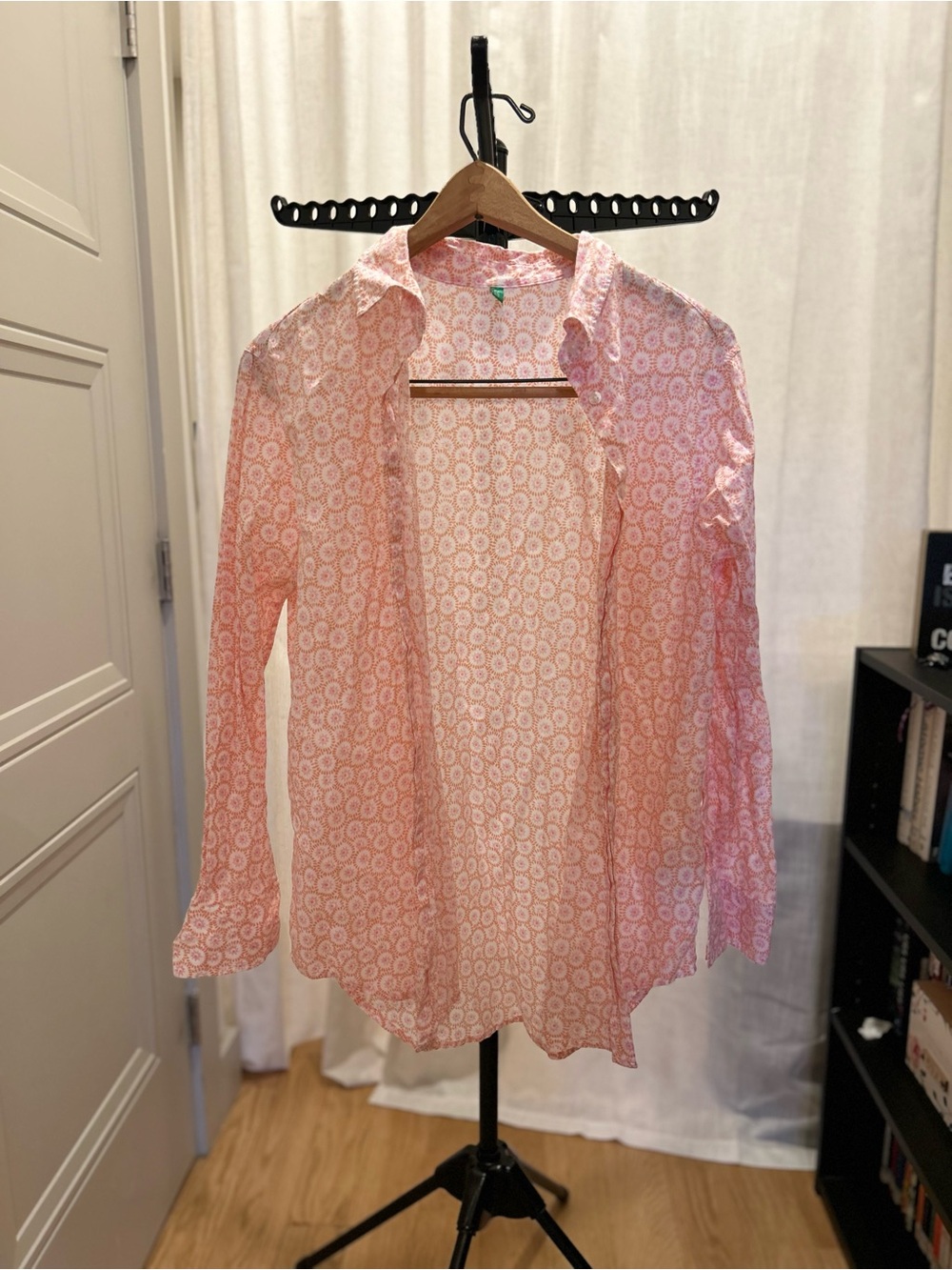 United Colors Of Benetton Pink Patterned Button-Down Shirt